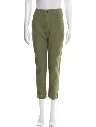 Pre-owned Veronica Beard Straight Leg Pants In Green
