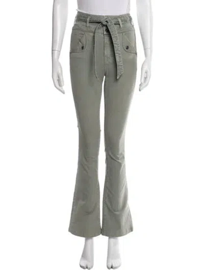 Pre-owned Veronica Beard Straight Leg Pants In Green