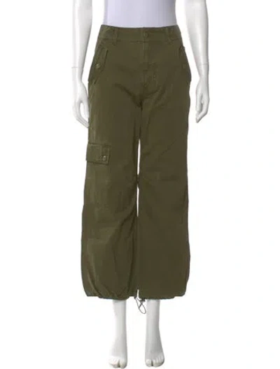 Pre-owned Veronica Beard Straight Leg Pants In Green