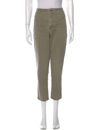 Pre-owned Veronica Beard Straight Leg Pants In Green