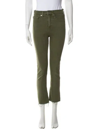 Pre-owned Veronica Beard Straight Leg Pants In Green