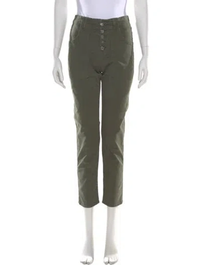 Pre-owned Veronica Beard Straight Leg Pants In Green