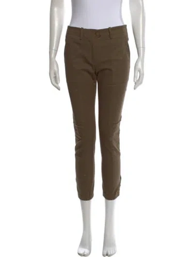 Pre-owned Veronica Beard Straight Leg Pants In Green
