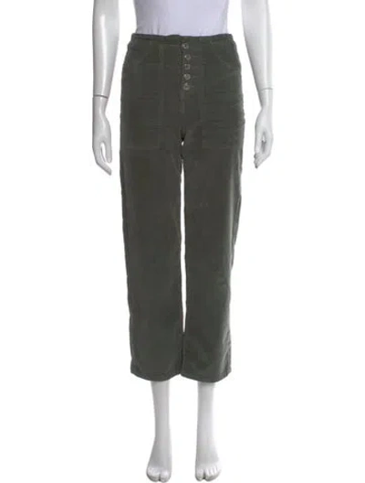 Pre-owned Veronica Beard Straight Leg Pants In Green