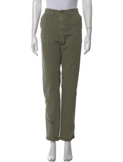 Pre-owned Veronica Beard Straight Leg Pants In Green