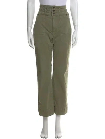 Pre-owned Veronica Beard Straight Leg Pants In Green
