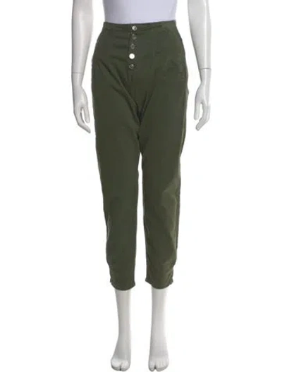 Pre-owned Veronica Beard Straight Leg Pants In Green