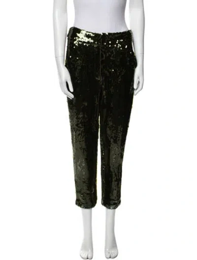 Pre-owned Veronica Beard Straight Leg Pants In Green