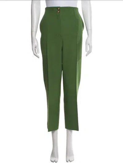 Pre-owned Veronica Beard Straight Leg Pants In Green