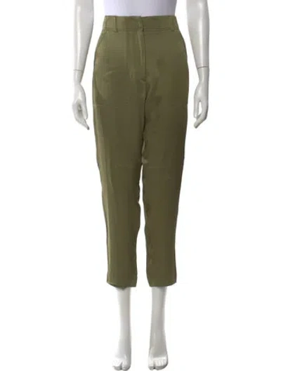 Pre-owned Veronica Beard Straight Leg Pants In Green