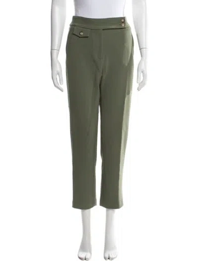 Pre-owned Veronica Beard Straight Leg Pants In Green