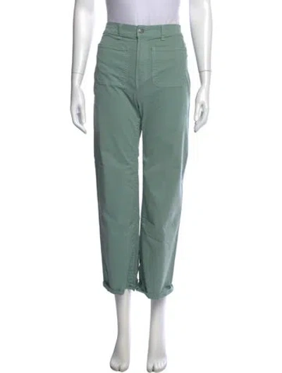 Pre-owned Veronica Beard Straight Leg Pants In Green