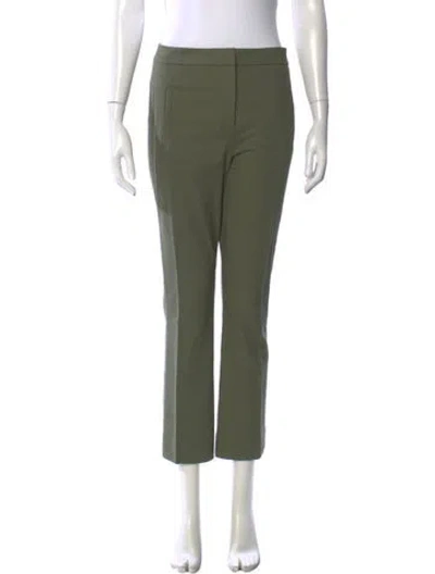 Pre-owned Veronica Beard Straight Leg Pants In Green