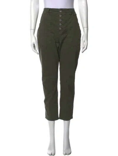 Pre-owned Veronica Beard Straight Leg Pants In Green