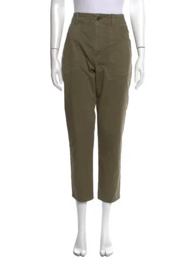 Pre-owned Veronica Beard Straight Leg Pants In Green