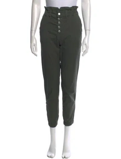Pre-owned Veronica Beard Straight Leg Pants In Green