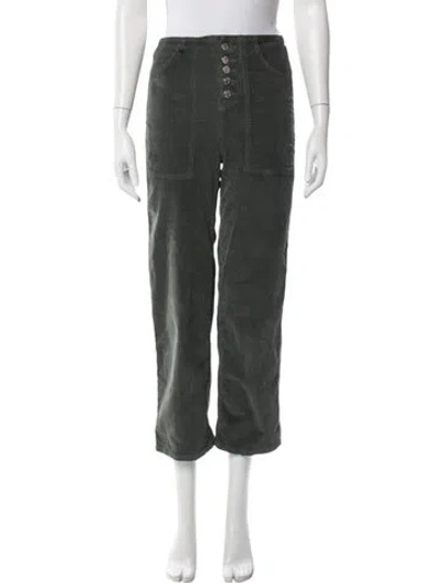 Pre-owned Veronica Beard Straight Leg Pants In Green