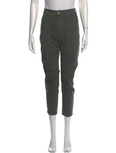 Pre-owned Veronica Beard Straight Leg Pants In Green
