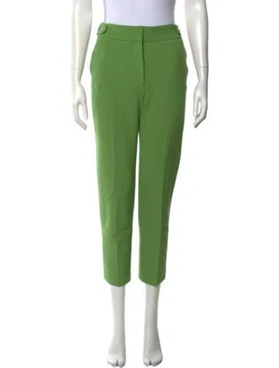 Pre-owned Veronica Beard Straight Leg Pants In Green