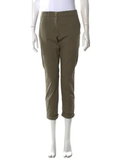 Pre-owned Veronica Beard Straight Leg Pants In Green