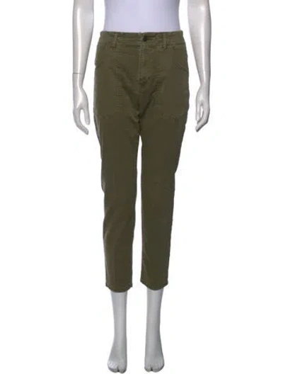Pre-owned Veronica Beard Straight Leg Pants In Green