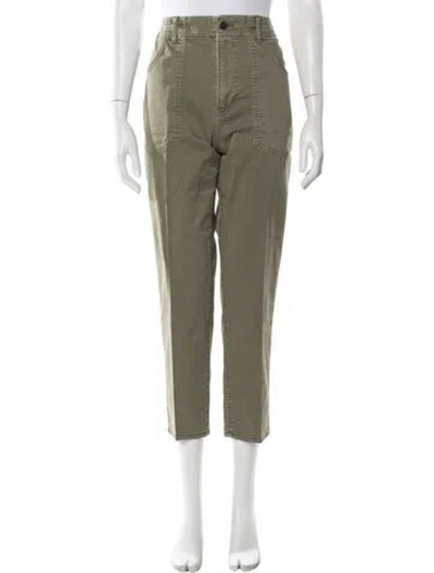 Pre-owned Veronica Beard Straight Leg Pants In Green