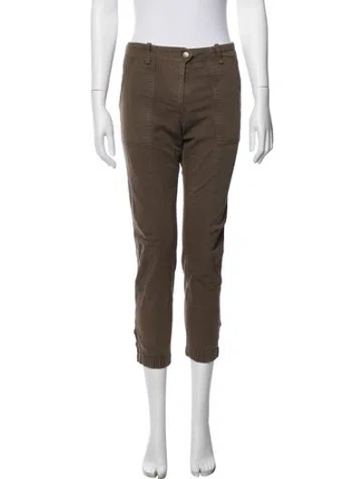 Pre-owned Veronica Beard Straight Leg Pants In Green