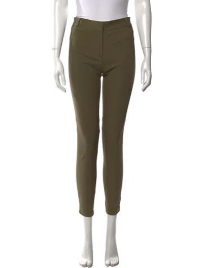 Pre-owned Veronica Beard Straight Leg Pants In Green