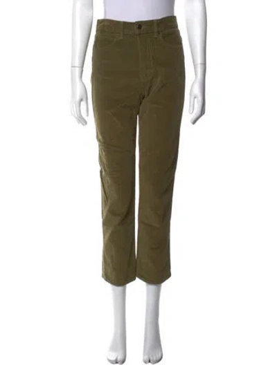 Pre-owned Veronica Beard Straight Leg Pants In Green