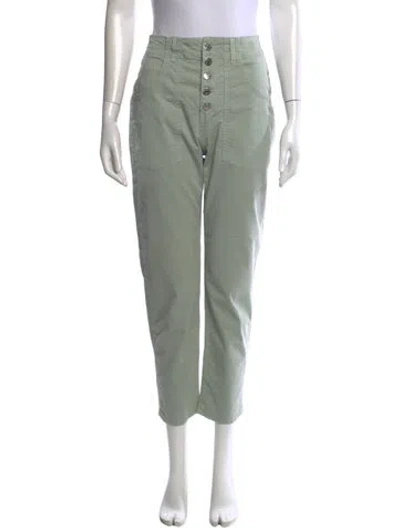 Pre-owned Veronica Beard Straight Leg Pants In Green