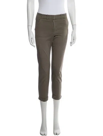 Pre-owned Veronica Beard Straight Leg Pants In Green