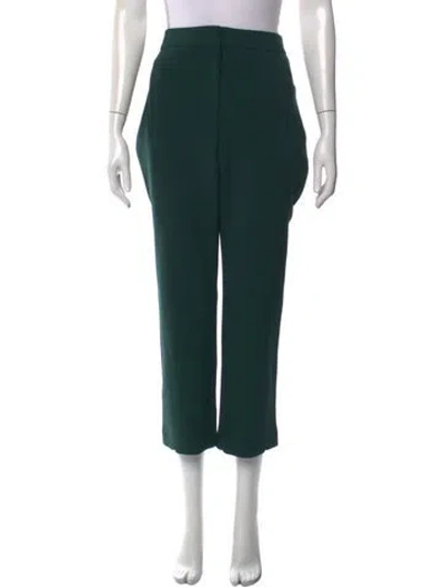 Pre-owned Veronica Beard Straight Leg Pants In Green