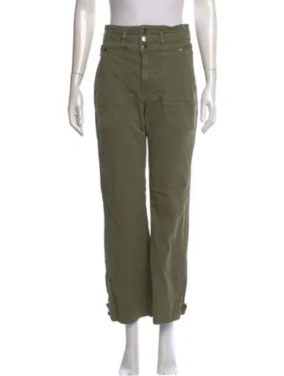 Pre-owned Veronica Beard Straight Leg Pants In Green
