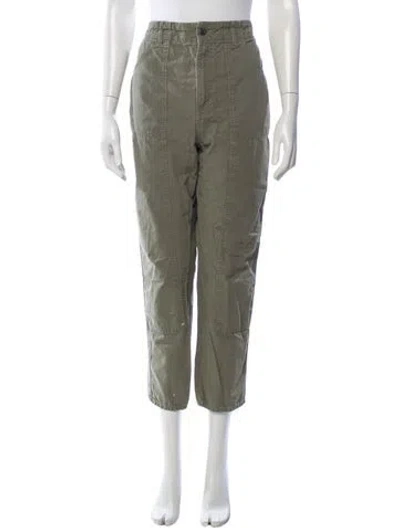 Pre-owned Veronica Beard Straight Leg Pants In Green