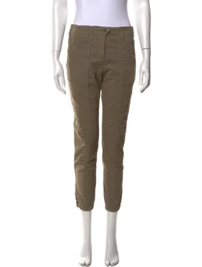 Pre-owned Veronica Beard Straight Leg Pants In Green