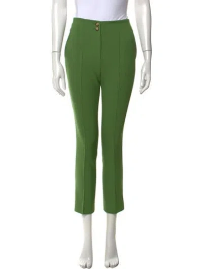 Pre-owned Veronica Beard Straight Leg Pants In Green