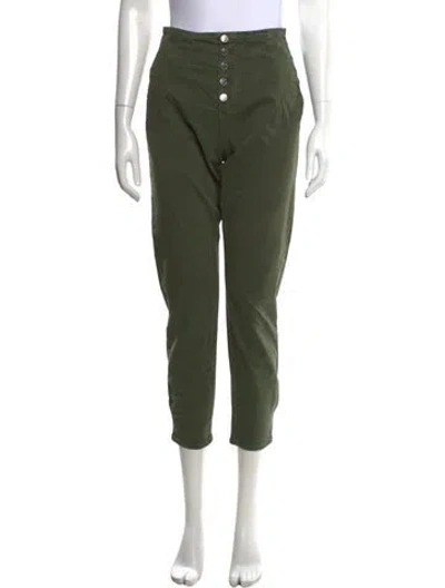Pre-owned Veronica Beard Straight Leg Pants In Green
