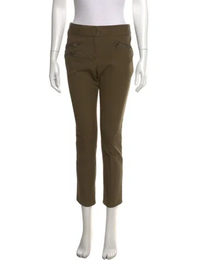 Pre-owned Veronica Beard Straight Leg Pants In Green