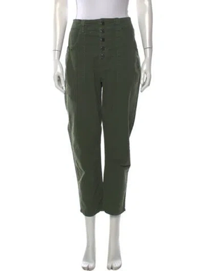 Pre-owned Veronica Beard Straight Leg Pants In Green