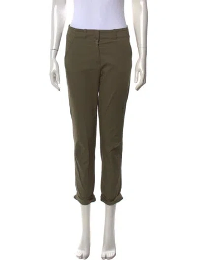 Pre-owned Veronica Beard Straight Leg Pants In Green