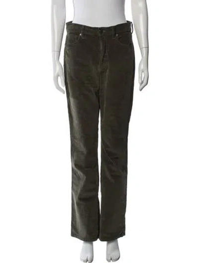 Pre-owned Veronica Beard Straight Leg Pants In Green