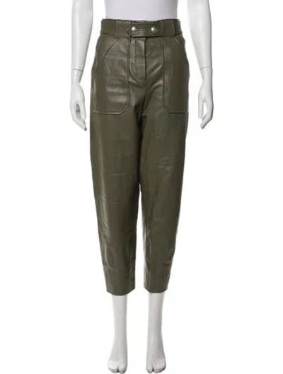 Pre-owned Veronica Beard Straight Leg Pants In Green