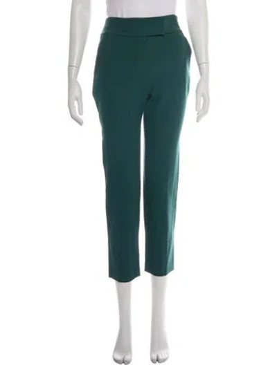 Pre-owned Veronica Beard Straight Leg Pants In Green