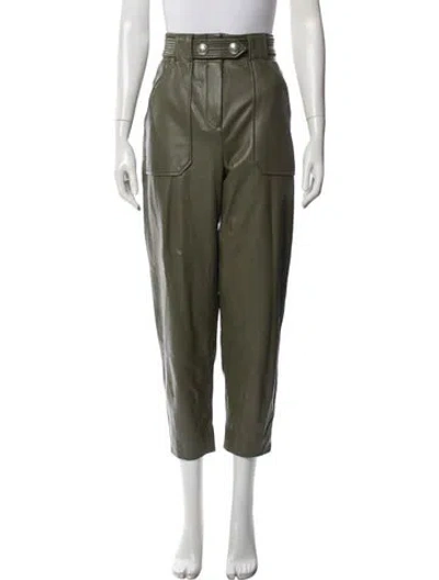 Pre-owned Veronica Beard Straight Leg Pants In Green