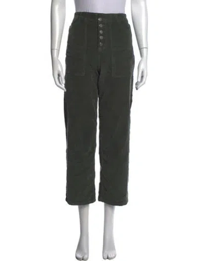Pre-owned Veronica Beard Straight Leg Pants In Green