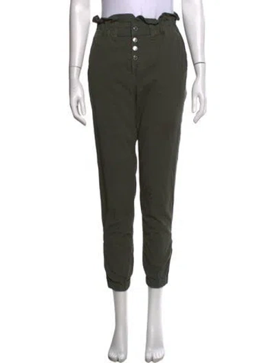 Pre-owned Veronica Beard Straight Leg Pants In Green