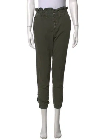 Pre-owned Veronica Beard Straight Leg Pants In Green