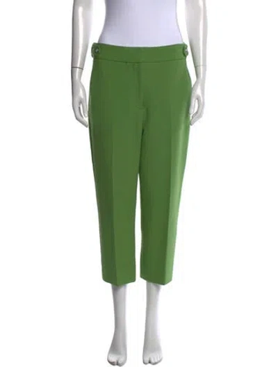 Pre-owned Veronica Beard Straight Leg Pants In Green
