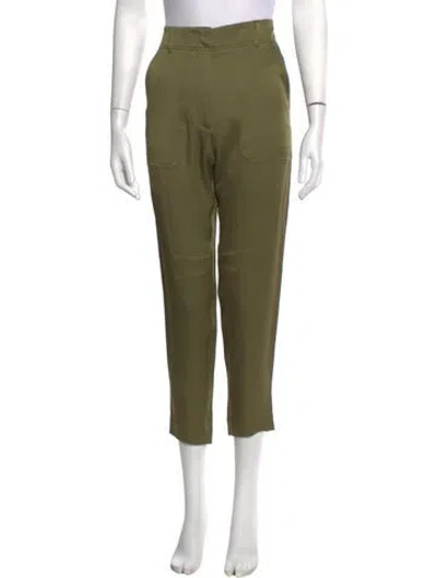 Pre-owned Veronica Beard Straight Leg Pants In Green