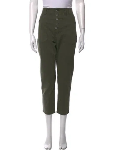 Pre-owned Veronica Beard Straight Leg Pants In Green